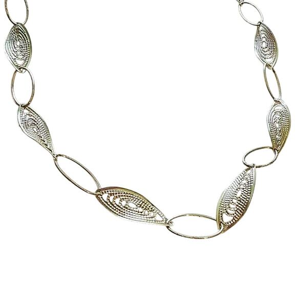 Brighton Women's Delicate 26" Sterling Silver Vermeil Enamel Leaf Necklace - Picture 5 of 10